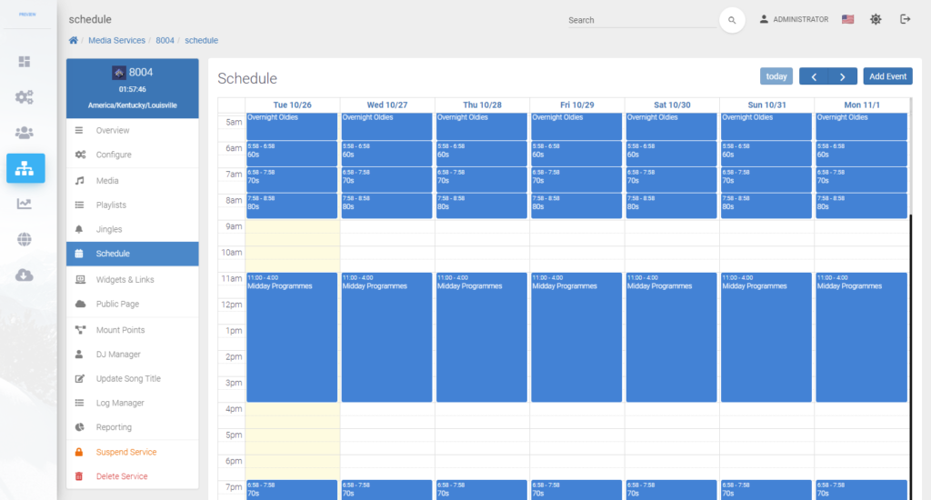 Grille des programmes