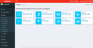 Twitter auto post menu Twitter auto post menu