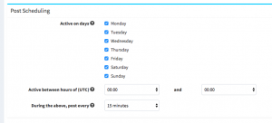 Configuration de la programmation des auto post Twitter Configuration de la programmation des auto post Twitter